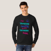 Ik ben Vanessa die danst op de Vanessa T-shirt (Voorkant volledig)
