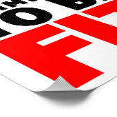 Ik ben vastbesloten om geschikt te zijn poster (Hoek)