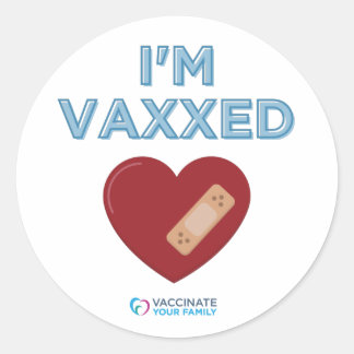 Ik ben Vaxxed Ronde Sticker