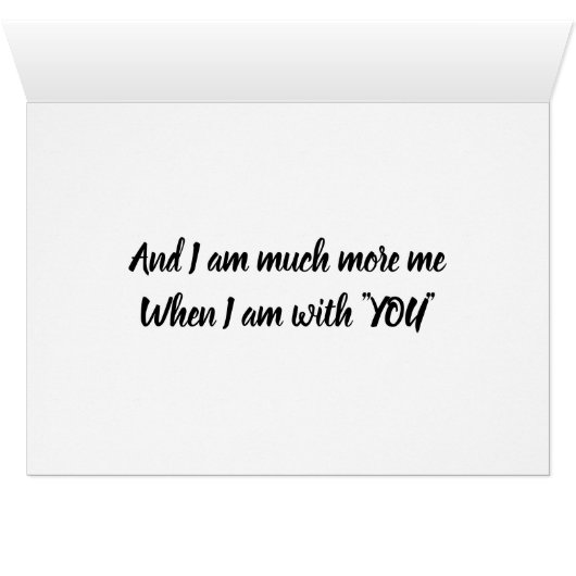 IK BEN VEEL MEER **WANNEER IK BIJ U BEN** (Binenzijde Horizontaal (Onderkant))