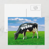 Ik ben Vegan Briefkaart (Voorkant / Achterkant)