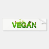 Ik ben Vegan Bumper/Fender Sticker (Voorkant)