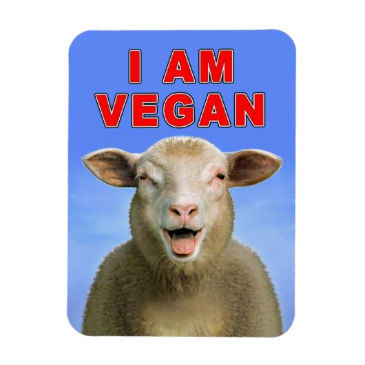IK BEN VEGAN MAGNEET (Verticaal)