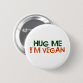 Ik ben Vegan. Ronde Button 5,7 Cm (Voorkant /achterkant)