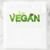 Ik ben Vegan Sticker (Tas)