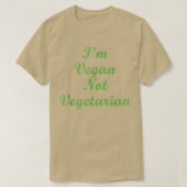 Ik ben Vegan T-shirt (Design voorkant)