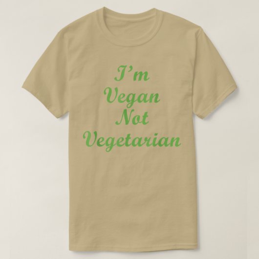 Ik ben Vegan T-shirt (Design voorkant)