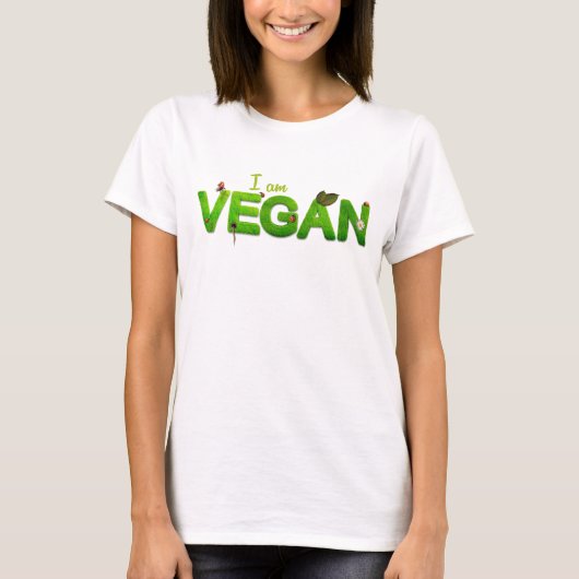 Ik ben Vegan T-shirt (Voorkant)