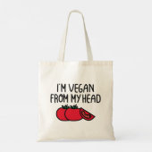 Ik ben Vegan Tote Bag (Achterkant)