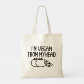 Ik ben Vegan Tote Bag (Achterkant)