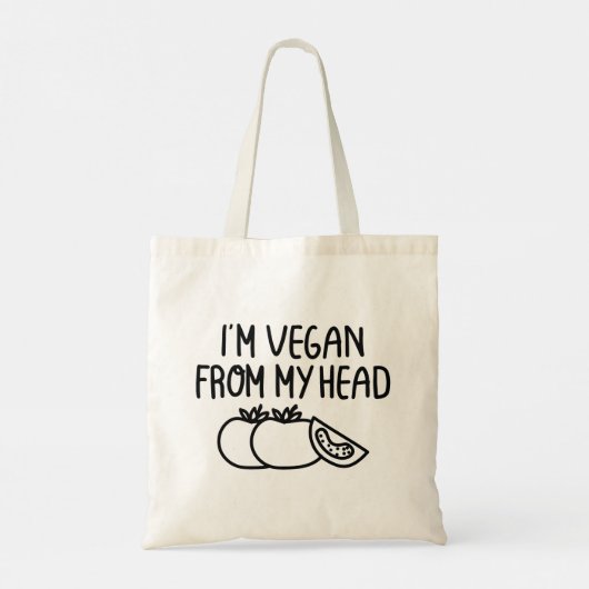 Ik ben Vegan Tote Bag (Achterkant)