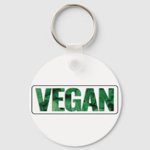 Ik ben Vegan, Typografisch Design Sleutelhanger