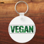 Ik ben Vegan, Typografisch Design Sleutelhanger (Voorkant)