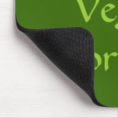 Ik ben Vegan voor het leven. Groen. Slogan. Person Muismat (Hoek)