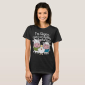Ik ben veganist, ik eet niets dat scheet t-shirt (Voorkant volledig)