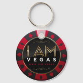 IK BEN VEGAS POKER CHIP SLEUTELHANGER (Voorkant)