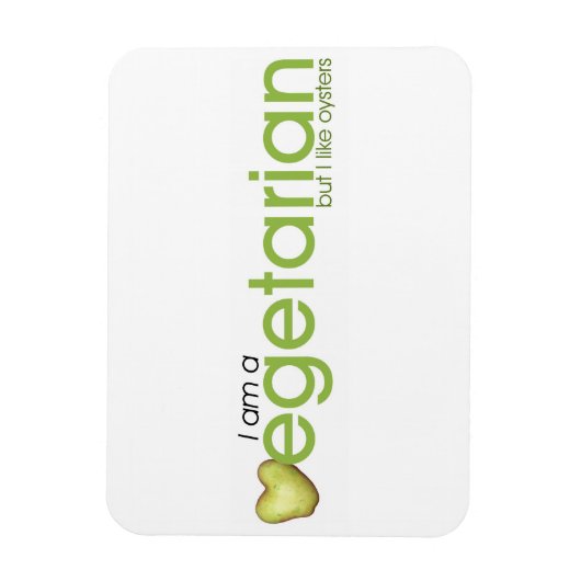 Ik ben vegetariër - Magnet Magneet (Verticaal)