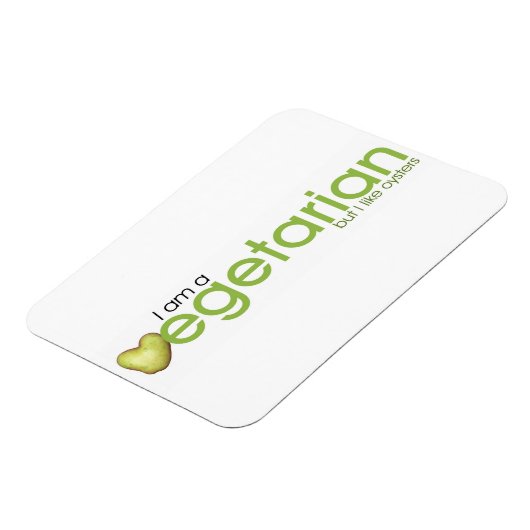 Ik ben vegetariër - Magnet Magneet (Linkerzijde)