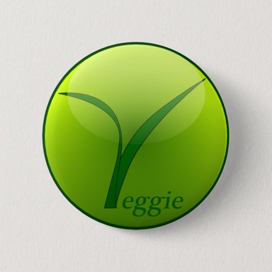 Ik ben vegetariër ronde button 5,7 cm (Voorkant)