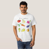 Ik ben vegetariër t-shirt (Voorkant volledig)