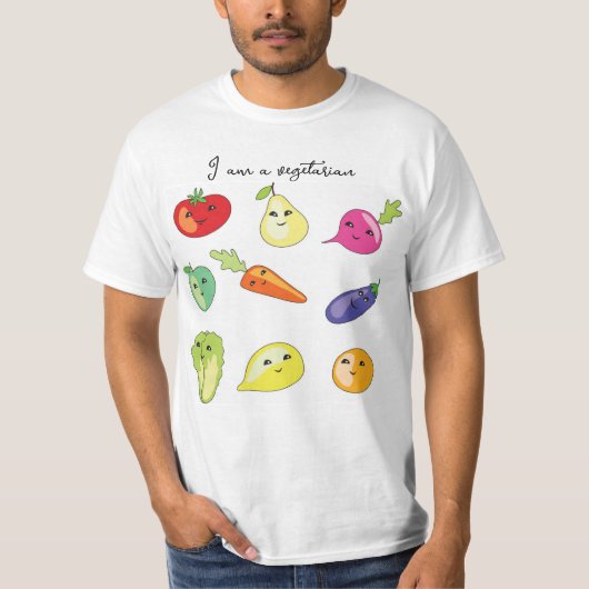 Ik ben vegetariër t-shirt (Voorkant)
