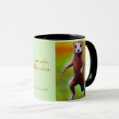 Ik ben veilig, alles is rustig, mantra artistieke  mok (Voorkant rechts)