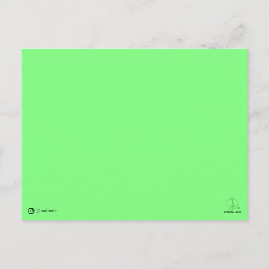 Ik ben verbluffend door jou - Nod Notes Briefkaart (Achterkant)