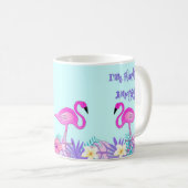 Ik ben verbluffend, roze Mok van Flamingo (Voorkant rechts)
