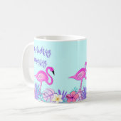 Ik ben verbluffend, roze Mok van Flamingo (Voorkant links)