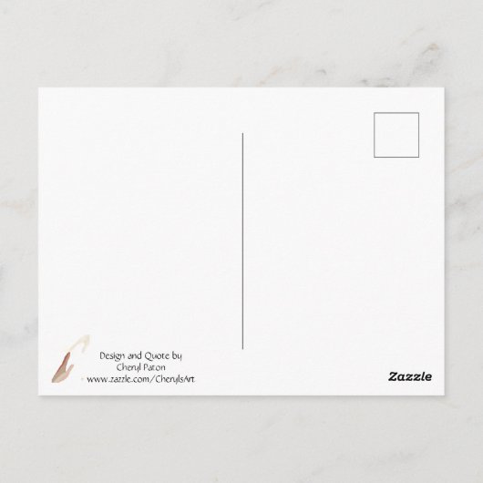 Ik ben verbonden met God; ik krijg goede... briefk Briefkaart (Achterkant)