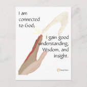 Ik ben verbonden met God; ik krijg goede... briefk Briefkaart (Voorkant)