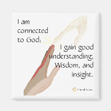 Ik ben verbonden met God; ik krijg goede... magnet