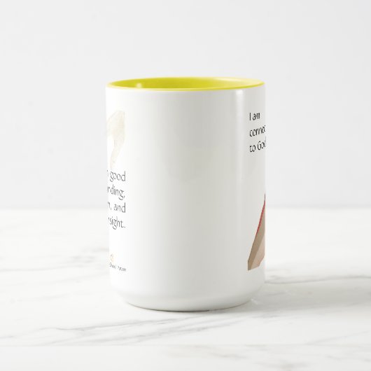 Ik ben verbonden met God; ik krijg goede... mokken (Midden)