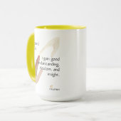 Ik ben verbonden met God; ik krijg goede... mokken (Voorkant links)