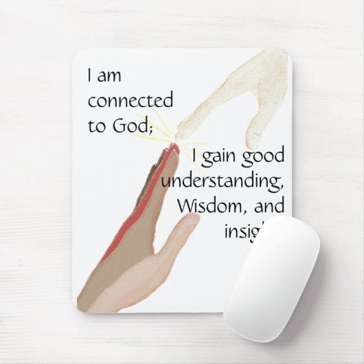 Ik ben verbonden met God; ik krijg goede... muisma Muismat (Met muis)