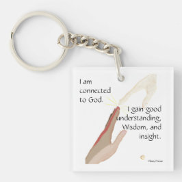 Ik ben verbonden met God, ik krijg goede sleutelha Sleutelhanger