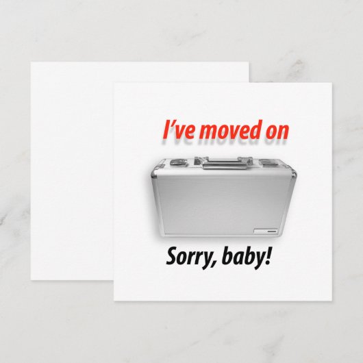 Ik ben verder gegaan aankondiging (Voorkant / Achterkant)