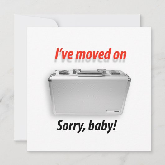 Ik ben verder gegaan aankondiging (Voorkant)