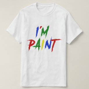 Ik ben verf - ik hou van vingerverven t-shirt