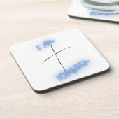 Ik ben Vergeven Blauwe Kruis Bier Onderzetter (Linkerzijde)