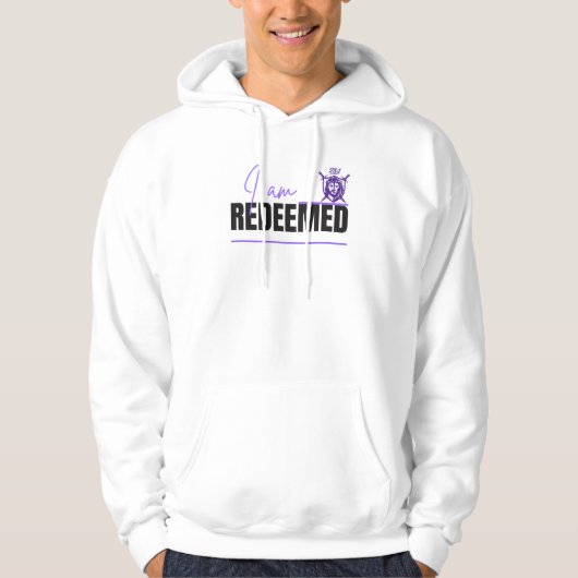 Ik ben vergeven Christelijke Mannen Pullover Hoodi (Voorkant)