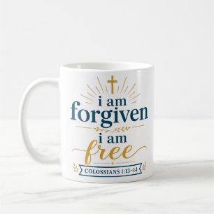 Ik Ben Vergeven Ik Ben Vrij Christelijke Aanmoedig Koffiemok