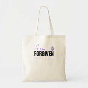 Ik ben vergeven van de Christelijke Canvas tas