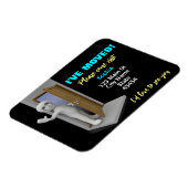 Ik ben verhuisd, Aangepast Afbeelding Kaart, Verpl Magneet (Linkerzijde)