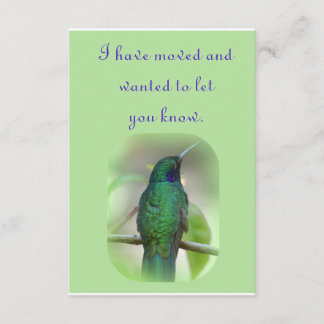 Ik ben verhuisd aankondiging