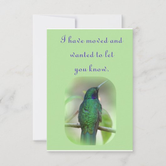 Ik ben verhuisd aankondiging (Voorkant)