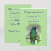 Ik ben verhuisd aankondiging (Voorkant / Achterkant)