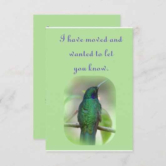 Ik ben verhuisd aankondiging (Voorkant / Achterkant)