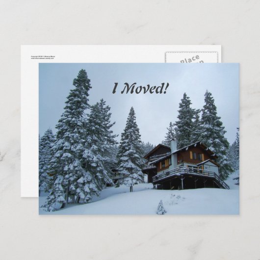 Ik ben verhuisd! aankondigingskaart (Voorkant / Achterkant)