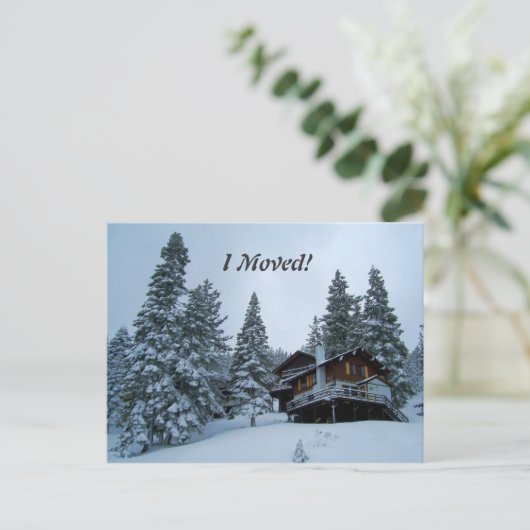 Ik ben verhuisd! aankondigingskaart (Staand voorkant)
